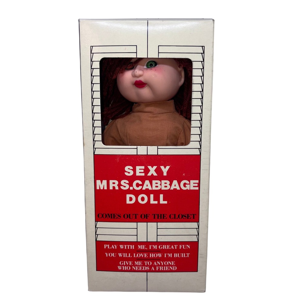Vintage 80s Sexy Mrs. Cabbage Doll A Hollywood Creation Adult Gag Gift
